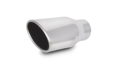 4.5in x 3in Oval Stainle ss Steel Tip Single Wall