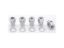 Lug Nuts 1/2in RH Open End w/Washers  (5pk)