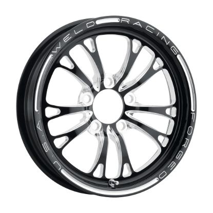V-Series Frnt Drag Wheel Blk 15x3.5 5x4.75BC 1.75