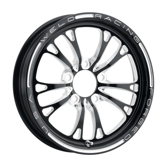 V-Series Frnt Drag Wheel Blk 15x3.5 5x4.75BC 1.75