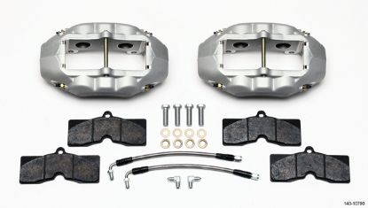 Rear Brake Kit 65-82 Corvette Clear Anodized