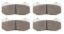 Brake Pad Set 6712 BP-20 Dynapor Six Lug