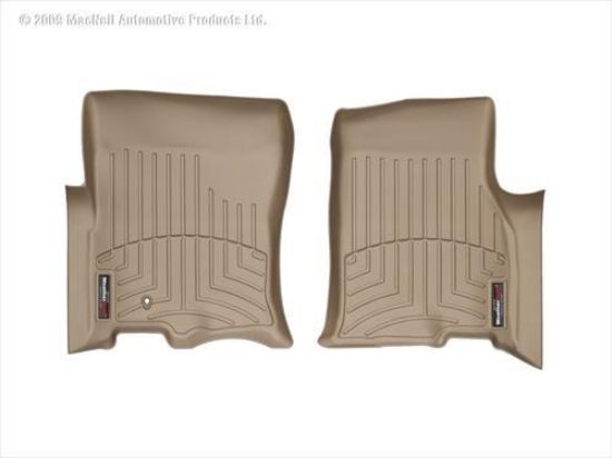 Picture of WeatherTech 451071 WeatherTech DigitalFit Front Floor Liners (Tan) - 451071