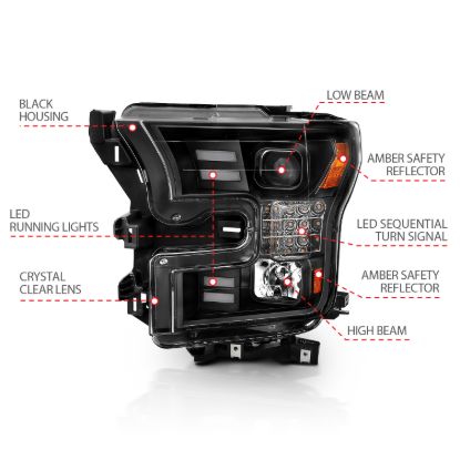 Picture of ANZO USA Headlight Set - 111408