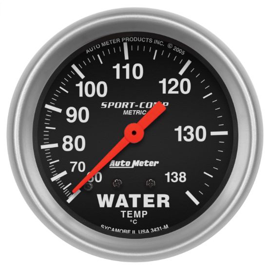 Picture of AutoMeter Engine Coolant Temperature Gauge - 3431-M