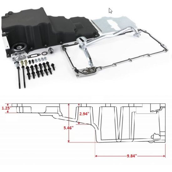 Picture of BluePrint Engines Engine Oil Pan - BPP81073BK