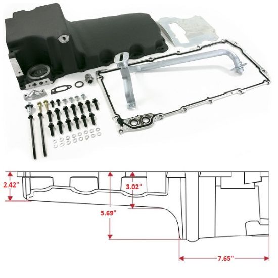 Picture of BluePrint Engines Engine Oil Pan - BPP81074BK