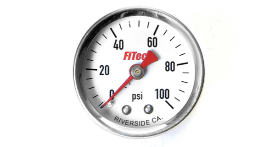Picture of FiTech Fuel Injection Fuel Pressure Gauge - 80115