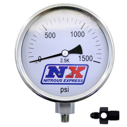 Picture of Nitrous Express Nitrous Oxide Pressure Gauge - 15541