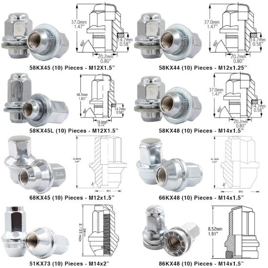 Picture of Coyote Premium Wheel Accessories Wheel Lug Nut - 1000001