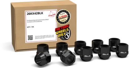 Picture of Coyote Premium Wheel Accessories Wheel Lug Nut - 26KX42BLK