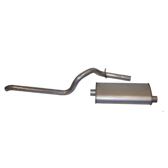 Picture of Crown Automotive Jeep Replacement Exhaust Muffler and Pipe Assembly - 52018335