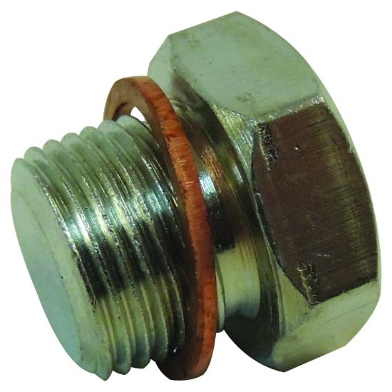 Picture of Crown Automotive Jeep Replacement Engine Oil Drain Plug Assembly - 68040680AA