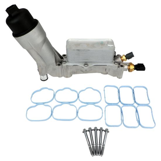 Picture of Crown Automotive Jeep Replacement Engine Oil Filter Housing and Cooler Assembly - 68105583AL