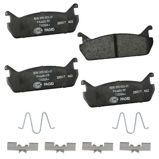 Picture of HELLA Brakes Disc Brake Pad Set - 355033011