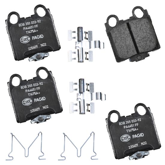 Picture of HELLA Brakes Disc Brake Pad Set - 355033921
