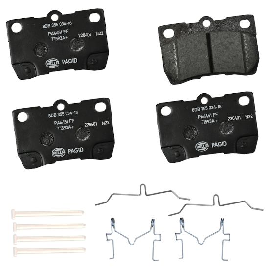 Picture of HELLA Brakes Disc Brake Pad Set - 355034181