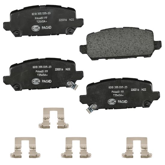 Picture of HELLA Brakes Disc Brake Pad Set - 355035231