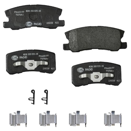 Picture of HELLA Brakes Disc Brake Pad Set - 355035381