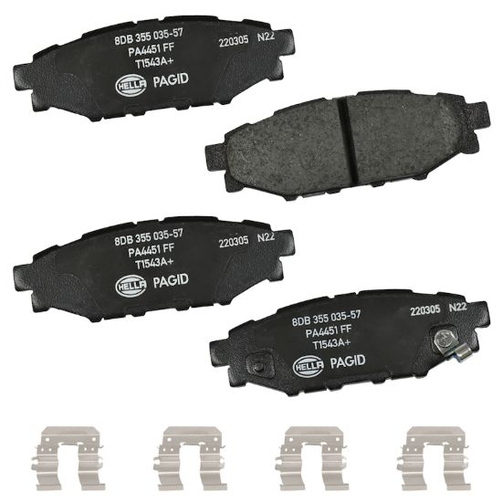 Picture of HELLA Brakes Disc Brake Pad Set - 355035571