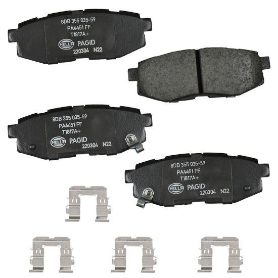 Picture of HELLA Brakes Disc Brake Pad Set - 355035591