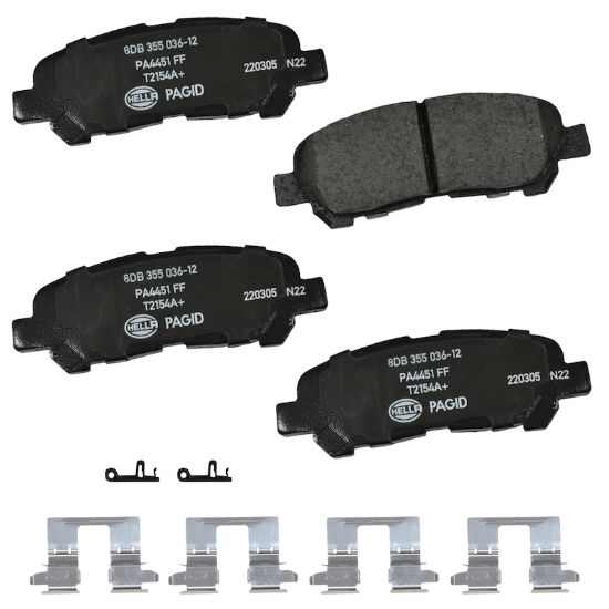 Picture of HELLA Brakes Disc Brake Pad Set - 355036121