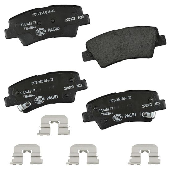 Picture of HELLA Brakes Disc Brake Pad Set - 355036131