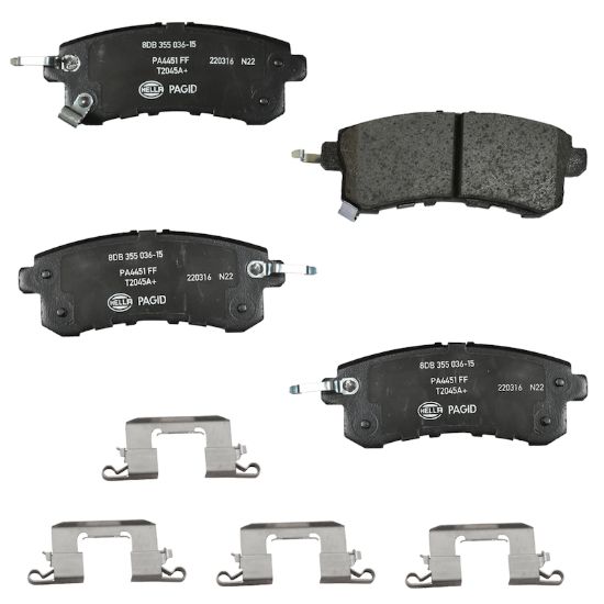 Picture of HELLA Brakes Disc Brake Pad Set - 355036151