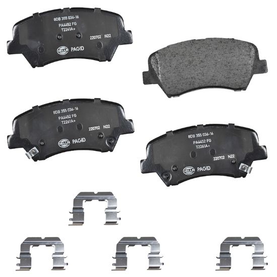 Picture of HELLA Brakes Disc Brake Pad Set - 355036161