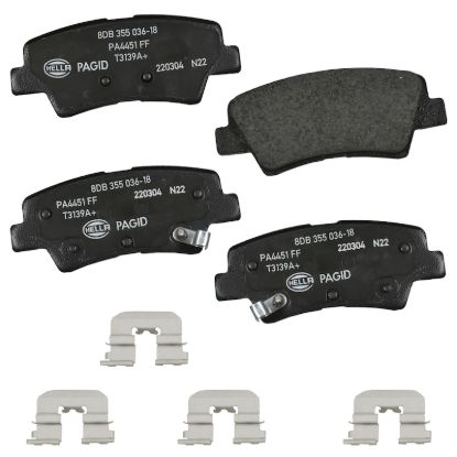 Picture of HELLA Brakes Disc Brake Pad Set - 355036181