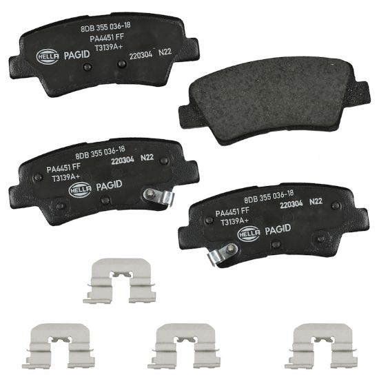 Picture of HELLA Brakes Disc Brake Pad Set - 355036181