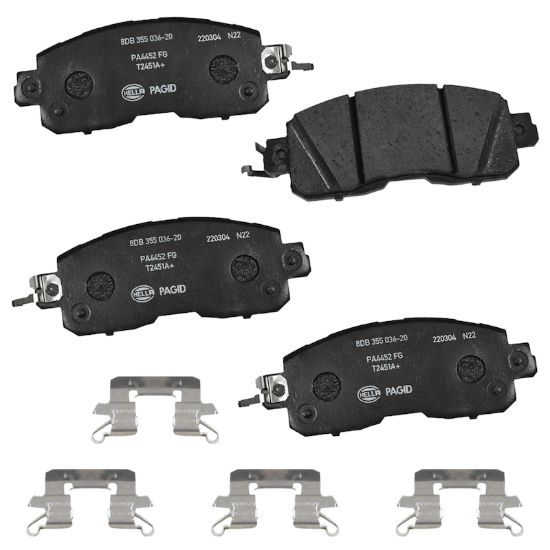 Picture of HELLA Brakes Disc Brake Pad Set - 355036201