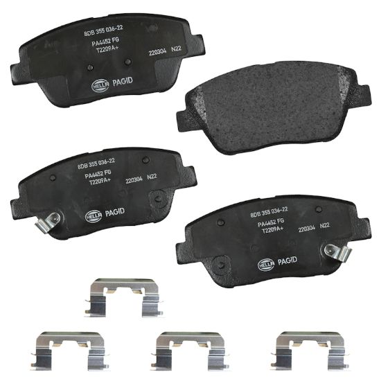 Picture of HELLA Brakes Disc Brake Pad Set - 355036221