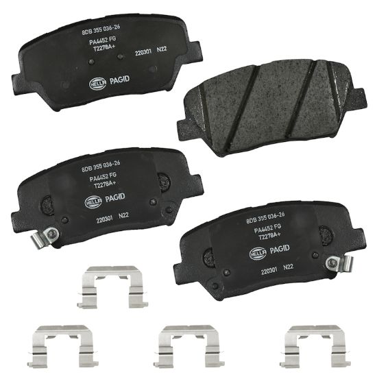 Picture of HELLA Brakes Disc Brake Pad Set - 355036261