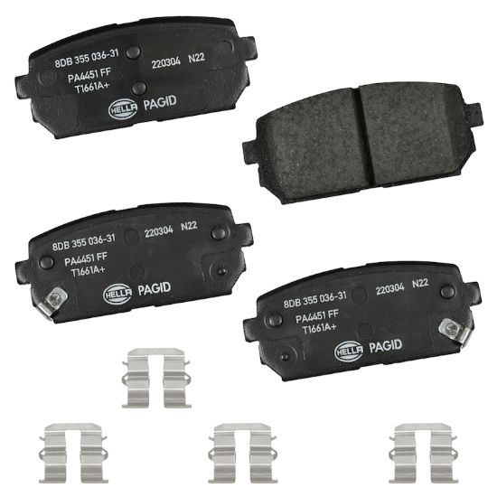 Picture of HELLA Brakes Disc Brake Pad Set - 355036311