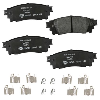 Picture of HELLA Brakes Disc Brake Pad Set - 355036351