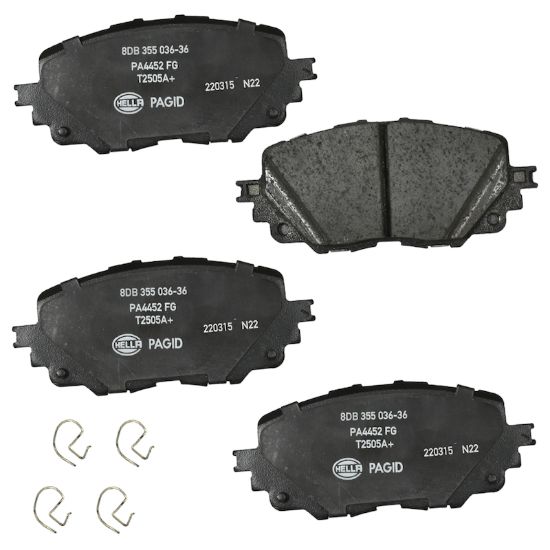 Picture of HELLA Brakes Disc Brake Pad Set - 355036361