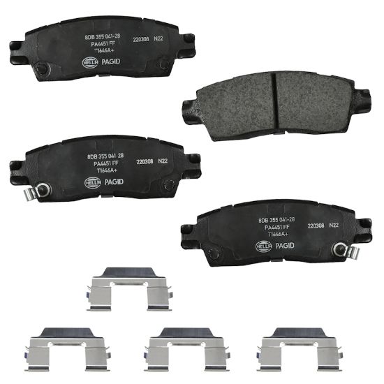 Picture of HELLA Brakes Disc Brake Pad Set - 355041281