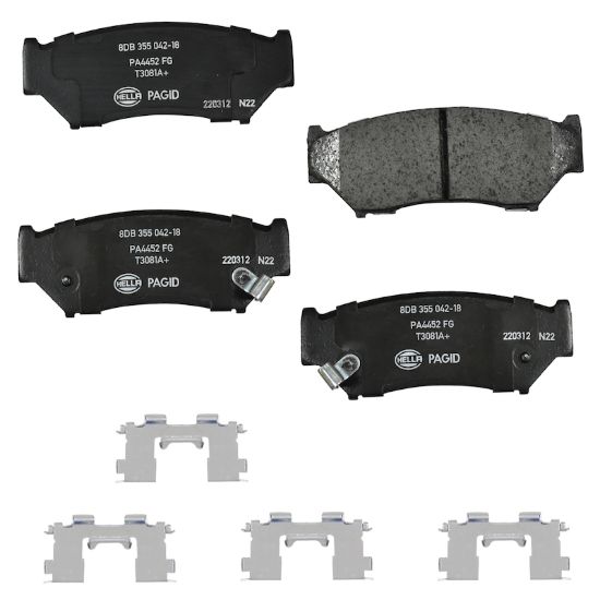 Picture of HELLA Brakes Disc Brake Pad Set - 355042181