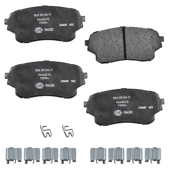 Picture of HELLA Brakes Disc Brake Pad Set - 355042311