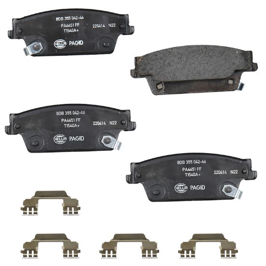 Picture of HELLA Brakes Disc Brake Pad Set - 355042461