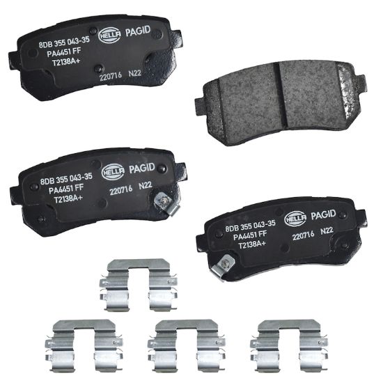 Picture of HELLA Brakes Disc Brake Pad Set - 355043351