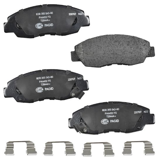 Picture of HELLA Brakes Disc Brake Pad Set - 355043801
