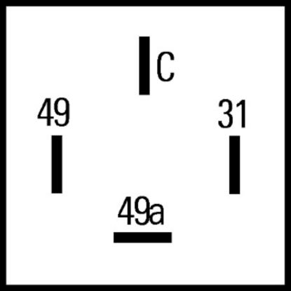 Picture of Hella Turn Signal Relay - 009492011