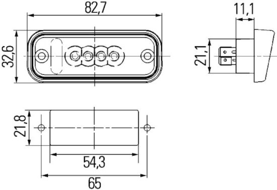 Picture of Hella License Plate Light - 010278311