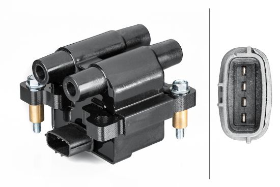 Picture of Hella Ignition Coil - 358057841