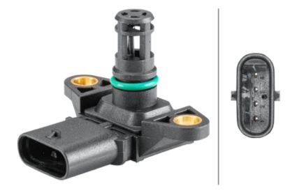 Picture of Hella Turbocharger Boost Sensor - 358152381