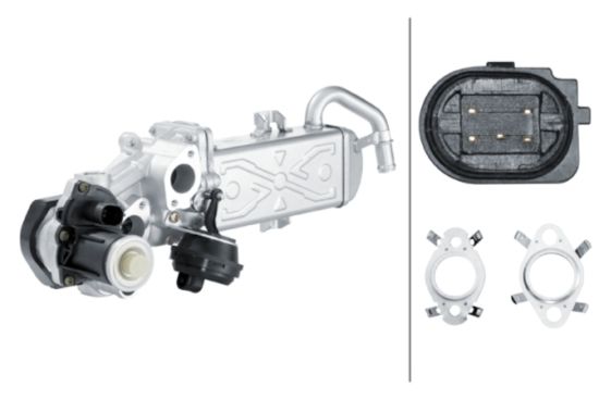 Picture of Hella Exhaust Gas Recirculation (EGR) Cooler - 358167001