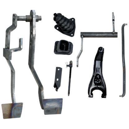 Picture of Silver Sport Transmissions Brake and Clutch Pedal Assembly - CAG-CL111AB