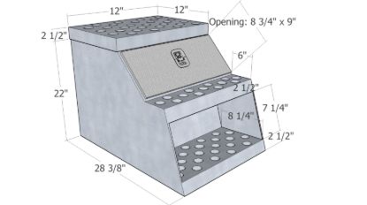 Picture of Unique Truck Accessories Truck Cab Side Step - HSB12